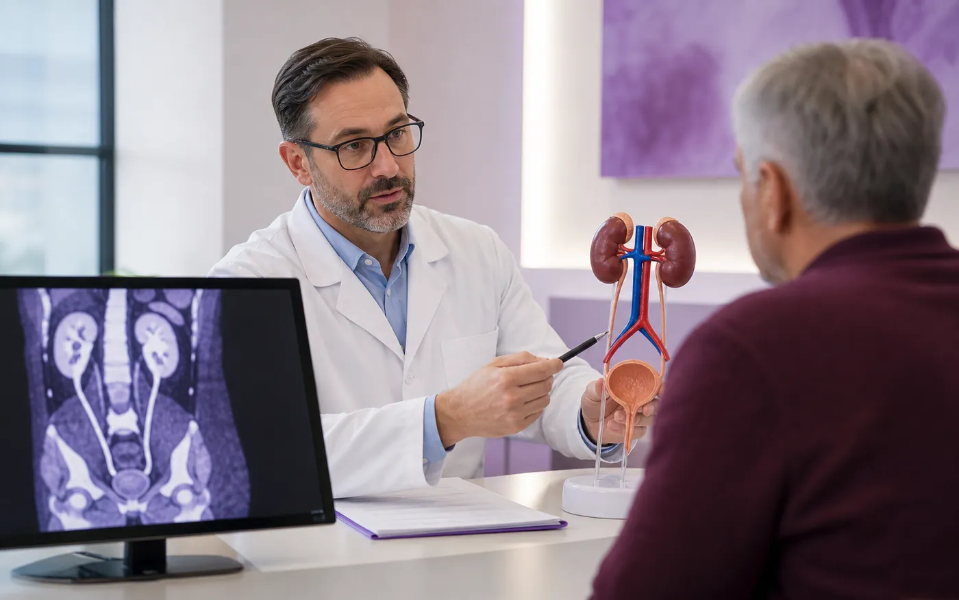 Urology consultation and treatment planning